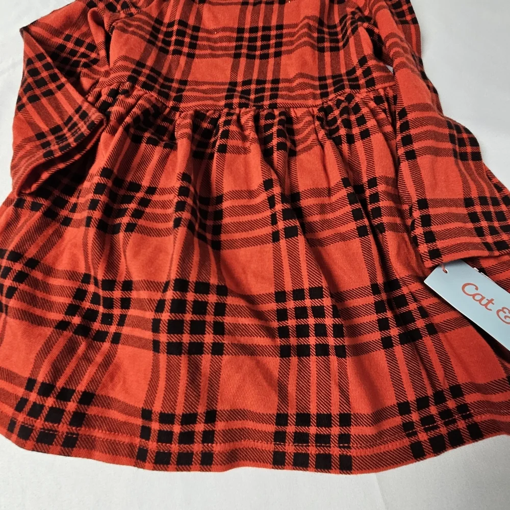 Cat & Jack Red Plaid Dress‎ 18 Months